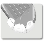 Angled dock fender 180x800 white - Image 2