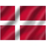 Danish flag 20x30cm - Image 1