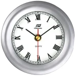 Clock 4" matt chrome Ø130mm - Image 1