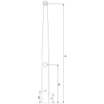 Reelingu post 610mm metall aas V2 - Image 2