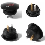 Mini Voltmeter 36mm red - Image 2