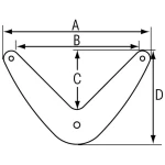 Bow fender 475x300mm - Image 2
