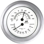 Thermo/Hygrometer 4" matt chrome Ø130mm - Image 1