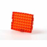 Chart Table Lamp red glass - Image 1