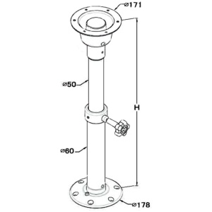 Laua jalg reguleeritav eemaldatav - Image 3
