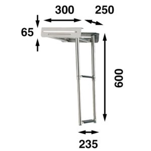 Purjejahi vööriplatvorm HP65 + redel - Image 3