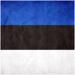 Estonian Flag 55x86cm with loops - Image 1