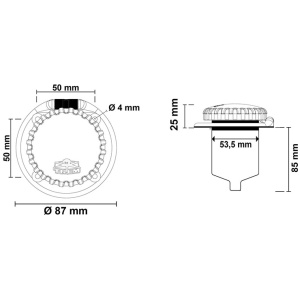 Trem (Ratio) kaldavoolu pistikupesa 16A stainless steel - Image 3