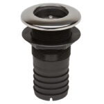 Plastik läbiviik tagasivoolu klapiga 38mm (roostevaba kattega) - Image 1