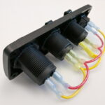 Blue Sea Panel with switch+fuse 12v+2xUSB - Image 2