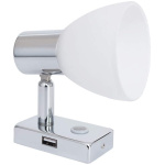 LED lugemislamp kupliga USB pesaga (hõbe) - Image 2