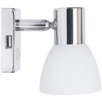 LED lugemislamp kupliga USB pesaga (hõbe) - Image 1