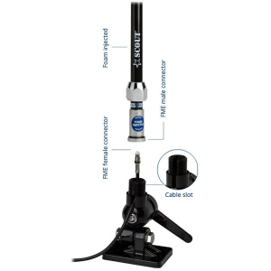 Scout Quick-2 VHF fiberglass antenn 1.5m (must) - Image 3