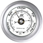 Barometer 4" matt chrome Ø130mm - Image 1