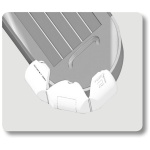 Angled dock fender 180x800 blue - Image 2