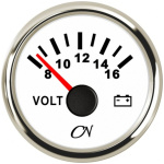 CN Voltmeter white-chrome - Image 1