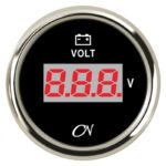 CN digitaalne voltmeeter must-kroom - Image 1