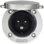 Victron Energy (Ratio) shore power inlet 16A stainless steel - Image 1