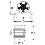 Attwood Engine Compartment Fan 24v 4" - Image 2