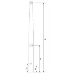 Reelingu post 610mm metall aas V2 - Image 2
