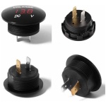 Mini voltmeeter 36mm punane - Image 2