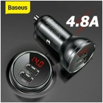 Baseus 4.8A USB charger + voltmeter - Image 1