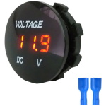 Mini voltmeeter 36mm punane - Image 1