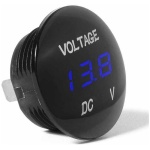 Mini Voltmeter 36mm blue - Image 1