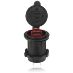 USB Socket 2x (red light) - Image 1