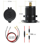 USB Charger 2x QuickCharge 3.0 (with switch) - Image 2