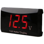 Mini Voltmeter 56mm (red numbers) - Image 1