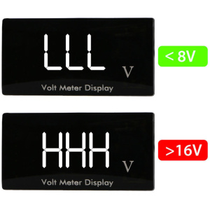 Mini voltmeeter 56mm (punased numbrid) - Image 3