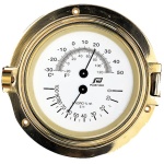 Thermo/Hygrometer 4.5" brass Ø140mm - Image 1