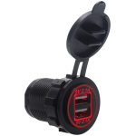 USB Socket 2x (red light) - Image 4